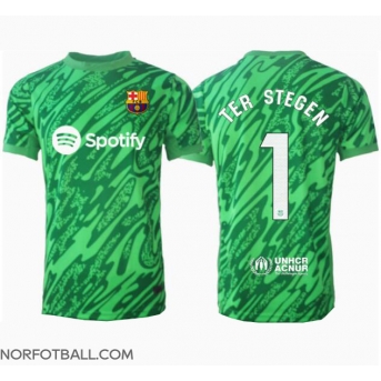 Billige Fotballdrakt Barcelona Ter Stegen #1 Keeper Replika Bortedrakt 2024-25 Kortermet